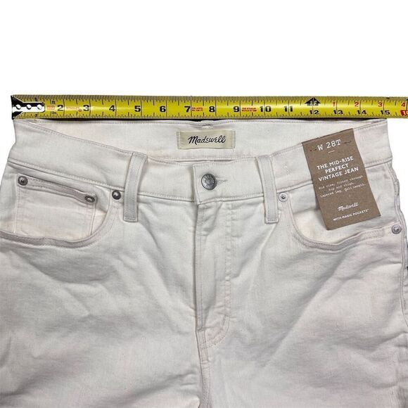 NWT Madewell Women's Tall Mid-Rise Perfect Vintage Jean in Vintage Canvas Sz 28T - Picture 11 of 14